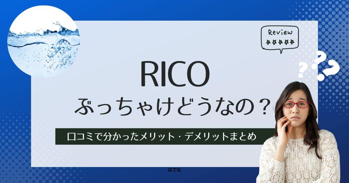 Ricoの口コミ・評判!利用して分かったメリット・デメリット